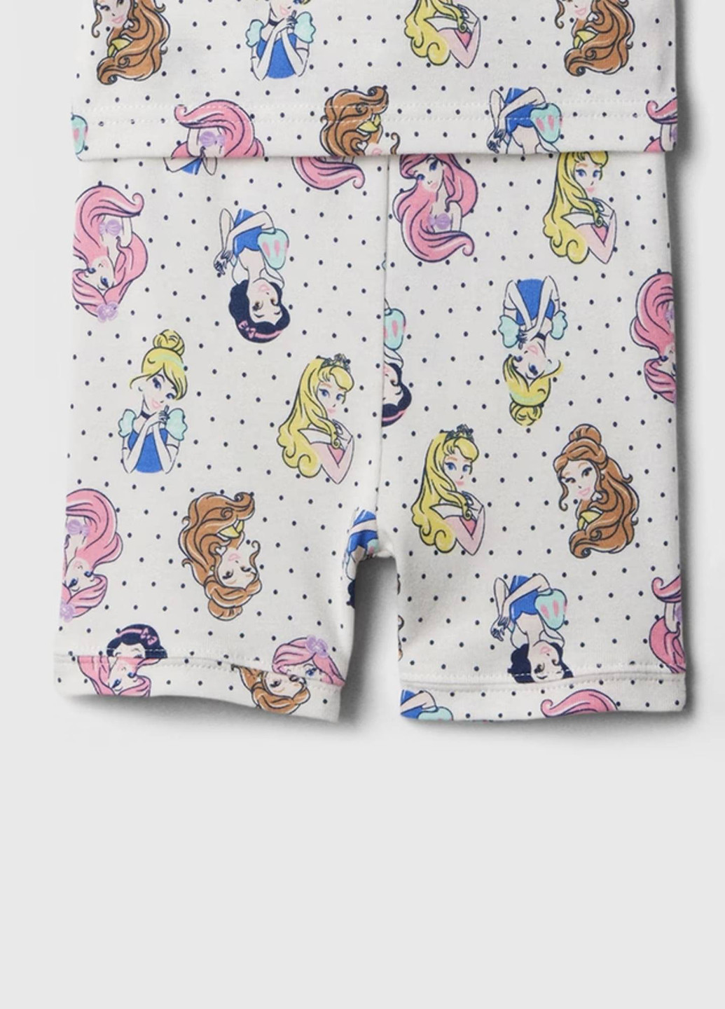 Біла всесезон піжама (футболка, шорти) футболка + шорти Gap