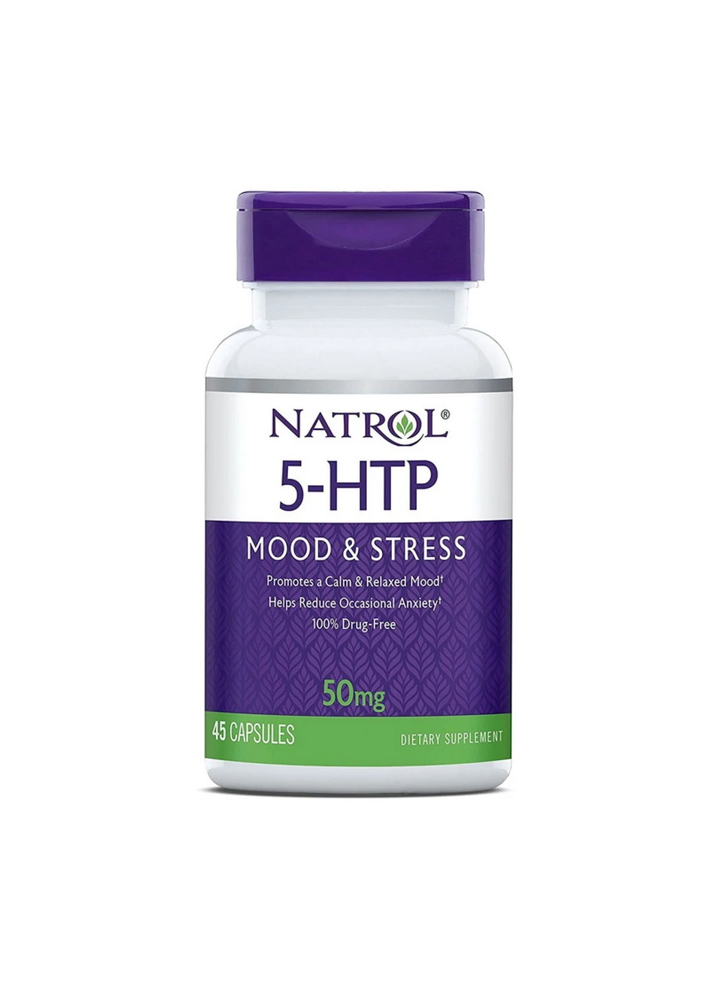 5-гідрокситриптофан 5-HTP 50 mg mood & stress 45 капсул Natrol (255407795)