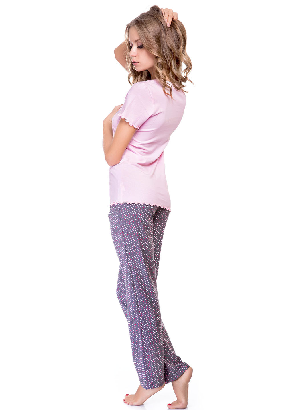 Комбинированная всесезон пижама (футболка, боюки) футболка + брюки Fleri