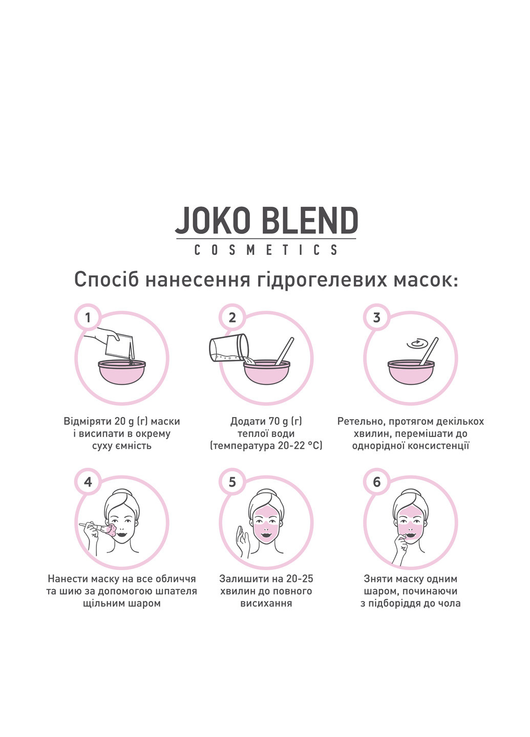 Маска гідрогелева Bourbon Rose 20 г Joko Blend (211091054)