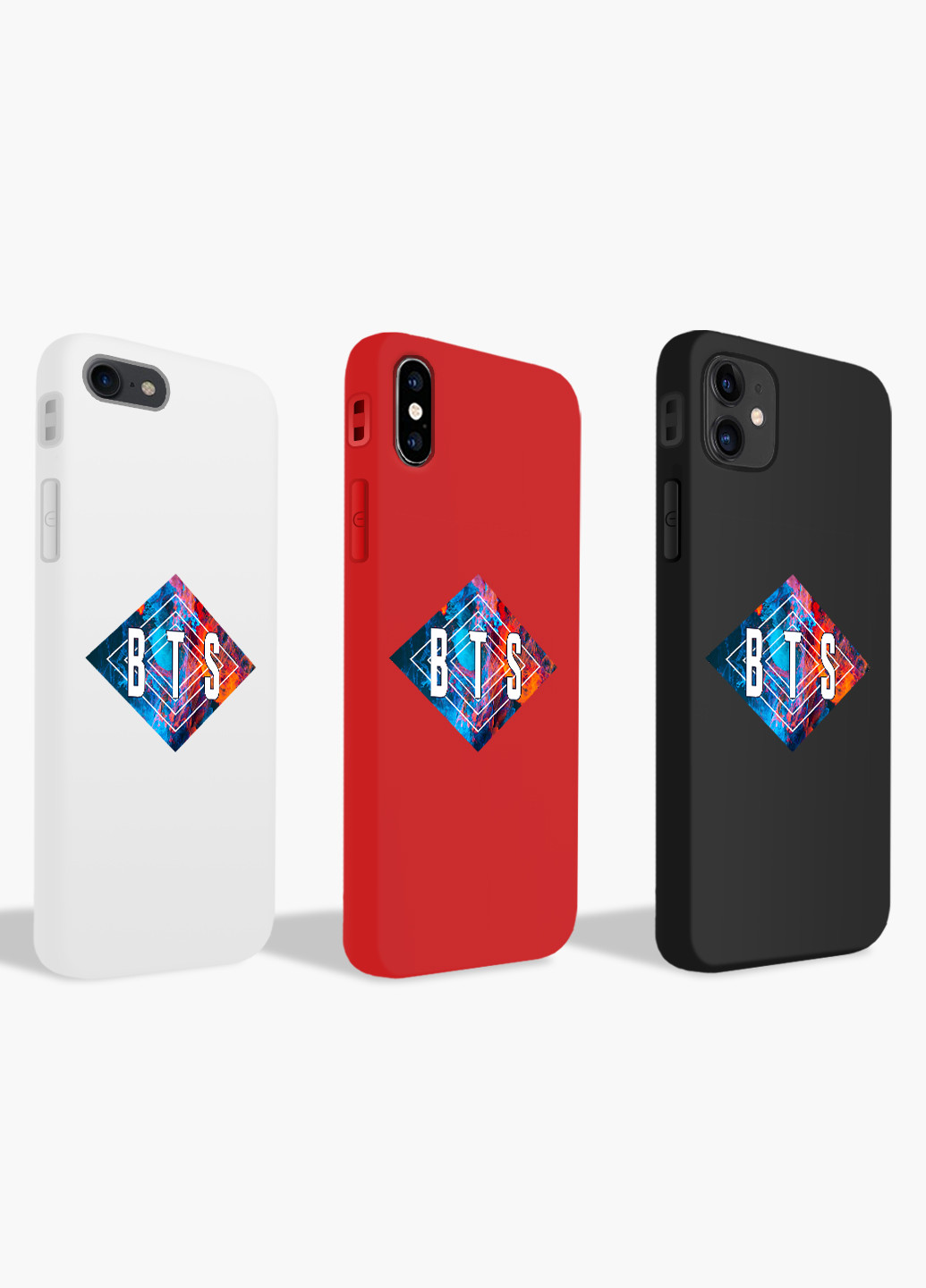 Чехол силиконовый Apple Iphone X БТС (BTS) (6129-1062) MobiPrint (219347580)