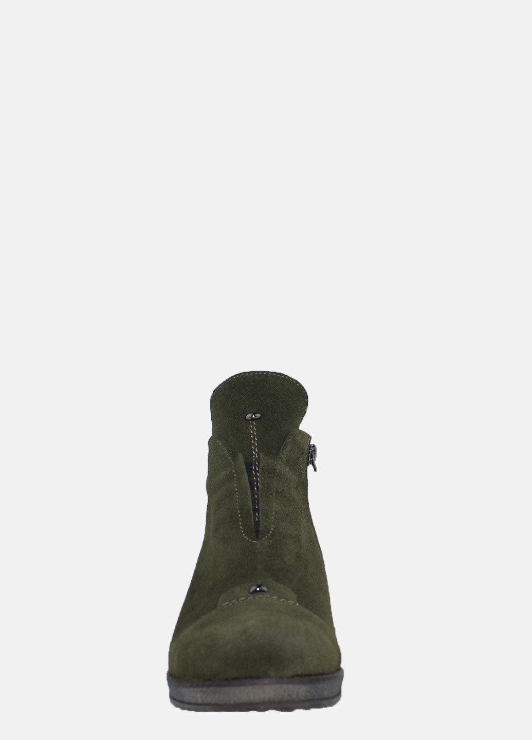 Осенние ботинки rr776-101-11 зелёный Romax из натуральной замши