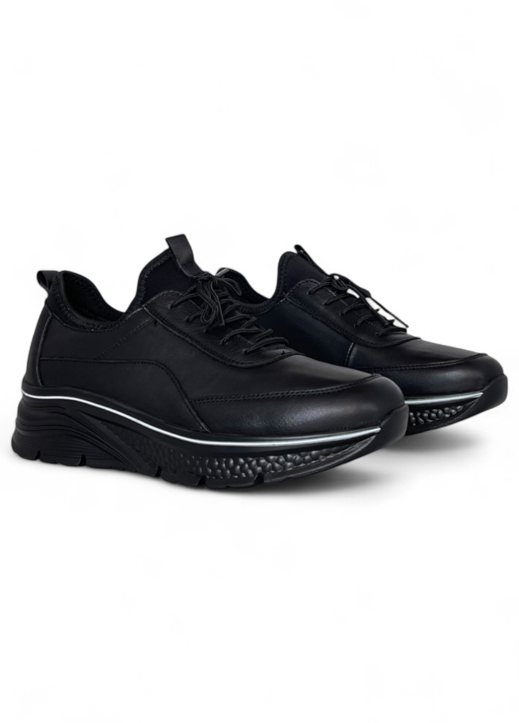 Кроссовки Meego чёрные демисезоны (361679643)