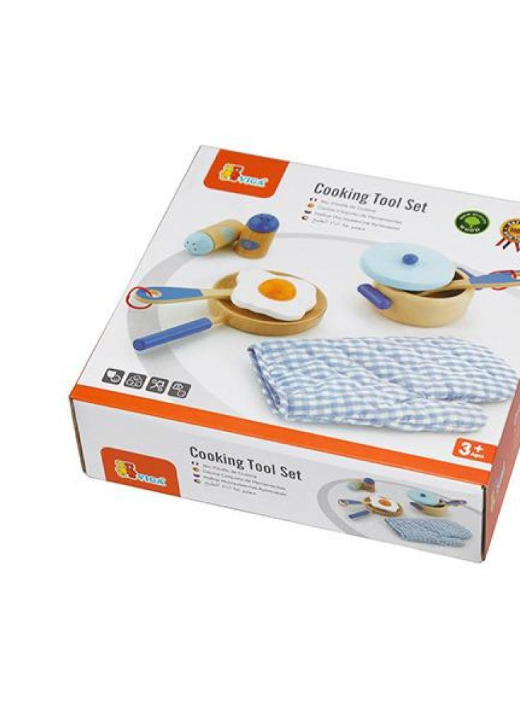 Игровой набор Маленький повар, голубой (50115) Viga Toys маленький повар, голубой (202365906)