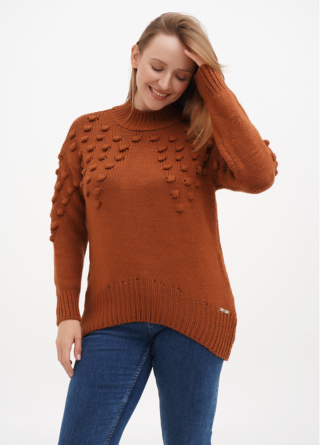 Коричневий демісезонний светр Sassofono Club