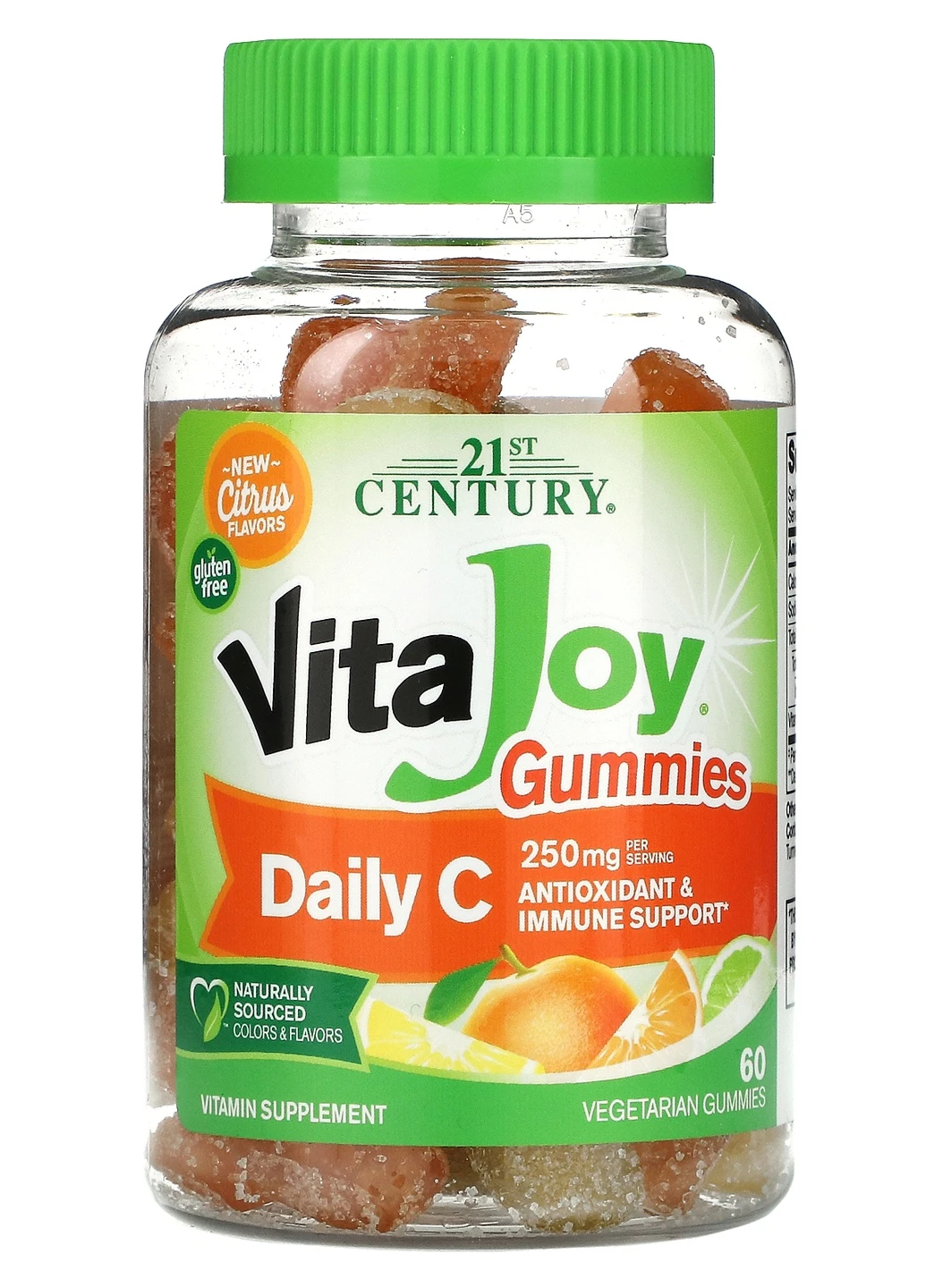 VitaJoy Daily C Gummies 125 mg, 60 Vegetarian Gummies (Citrus) 21st Century (254325765)