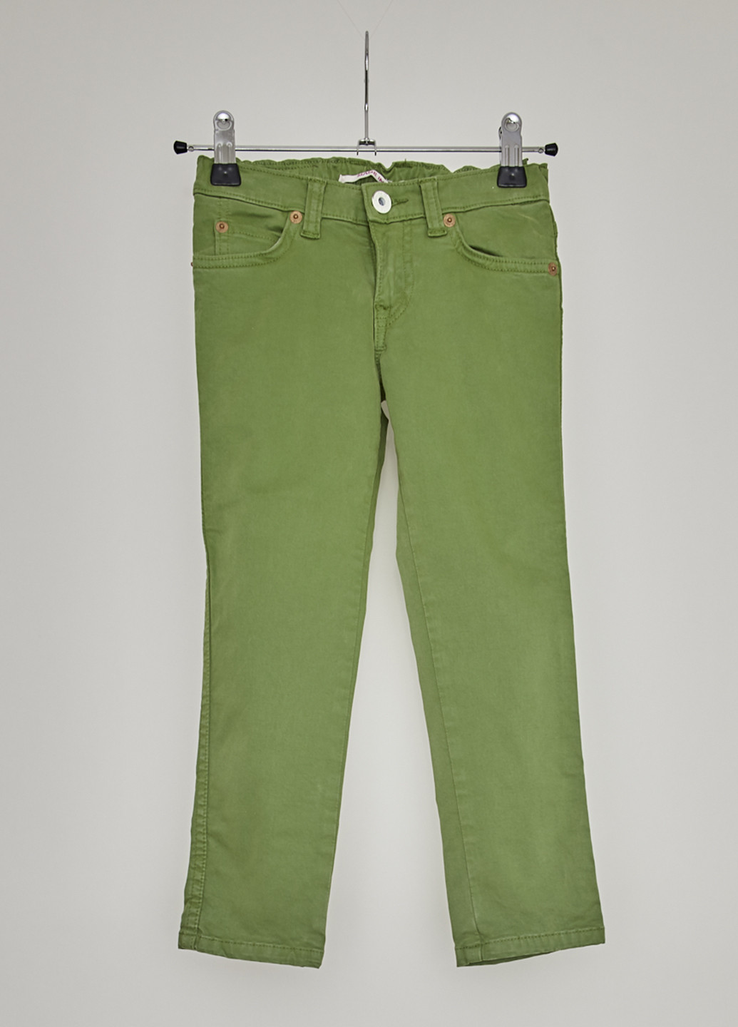 Зеленые демисезонные со средней талией джинсы Nolita