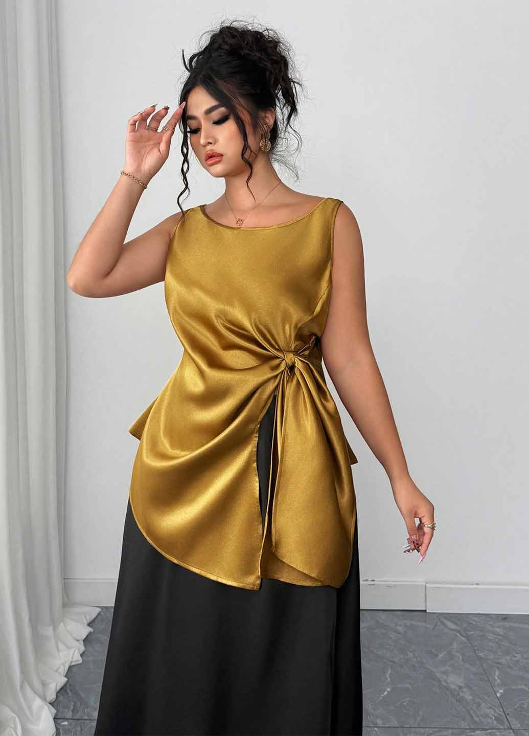 Золотая блуза SHEIN