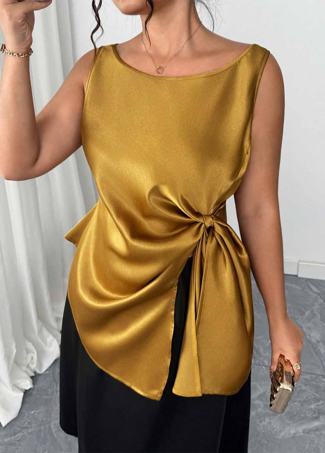 Золотая блуза SHEIN