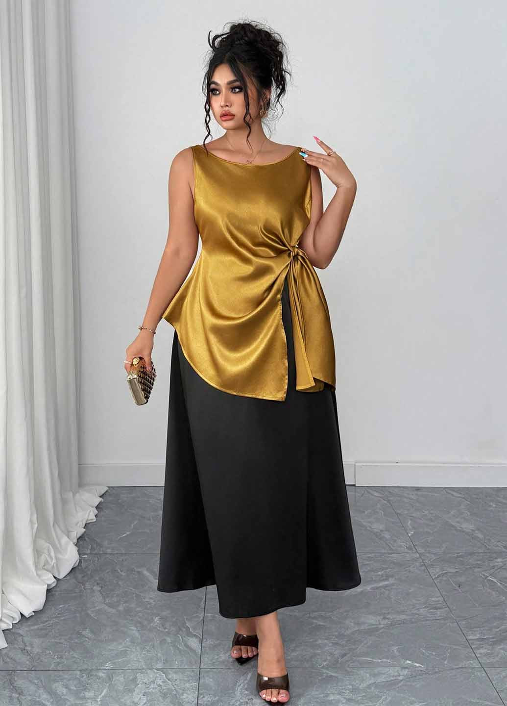 Золотая блуза SHEIN