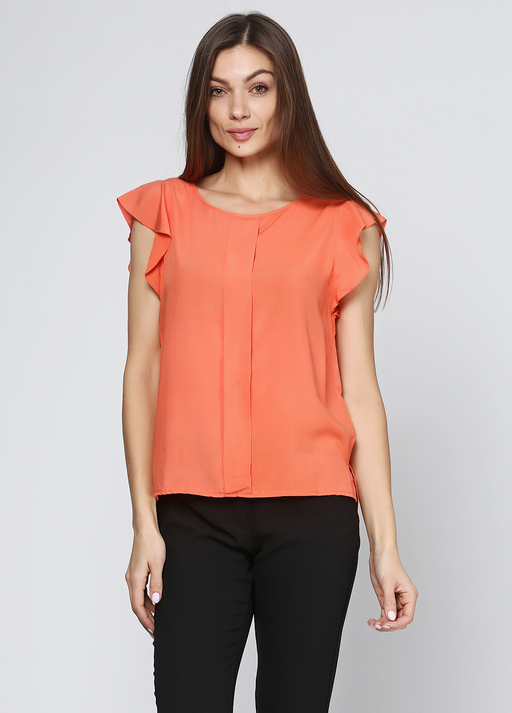 Оранжевая летняя блуза Лаванда