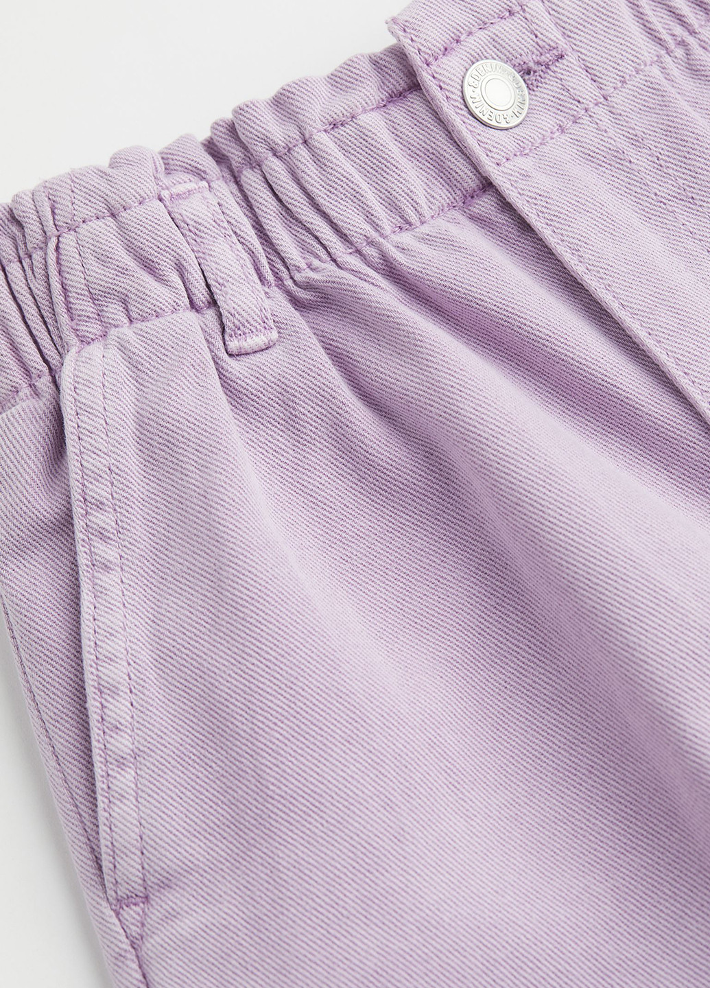 Светло-фиолетовые демисезонные прямые джинсы H&M