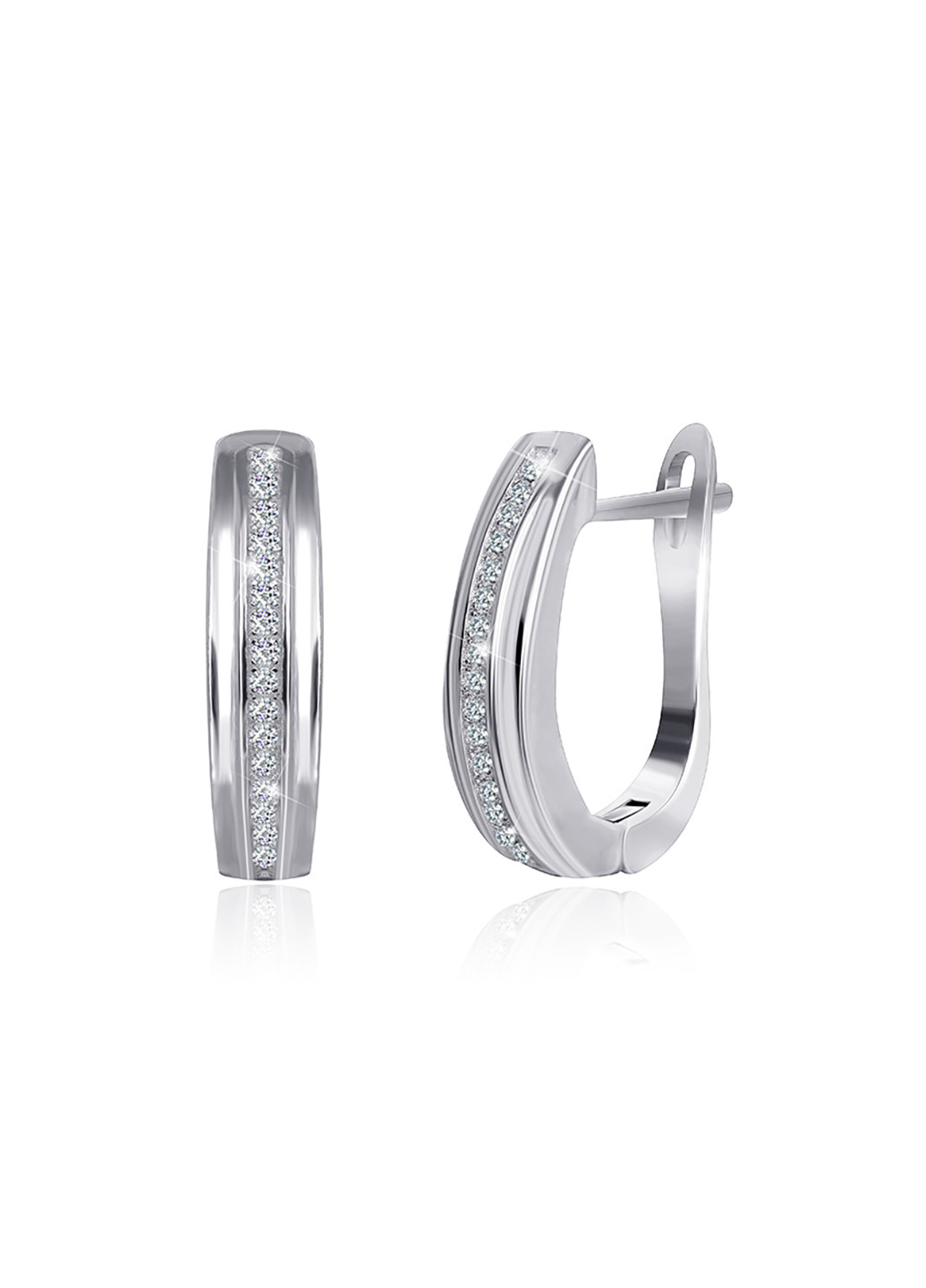 Срібні сережки з фіанітами ск2ф / 226 Silvex925 (201168887)