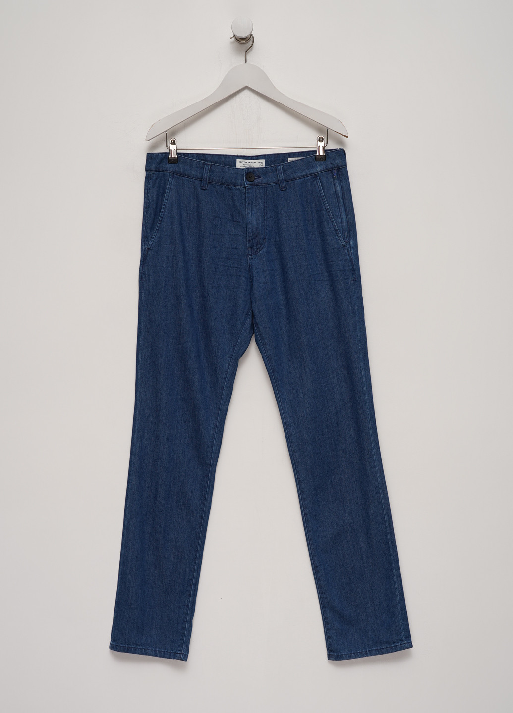 Синие летние прямые джинсы Tom Tailor