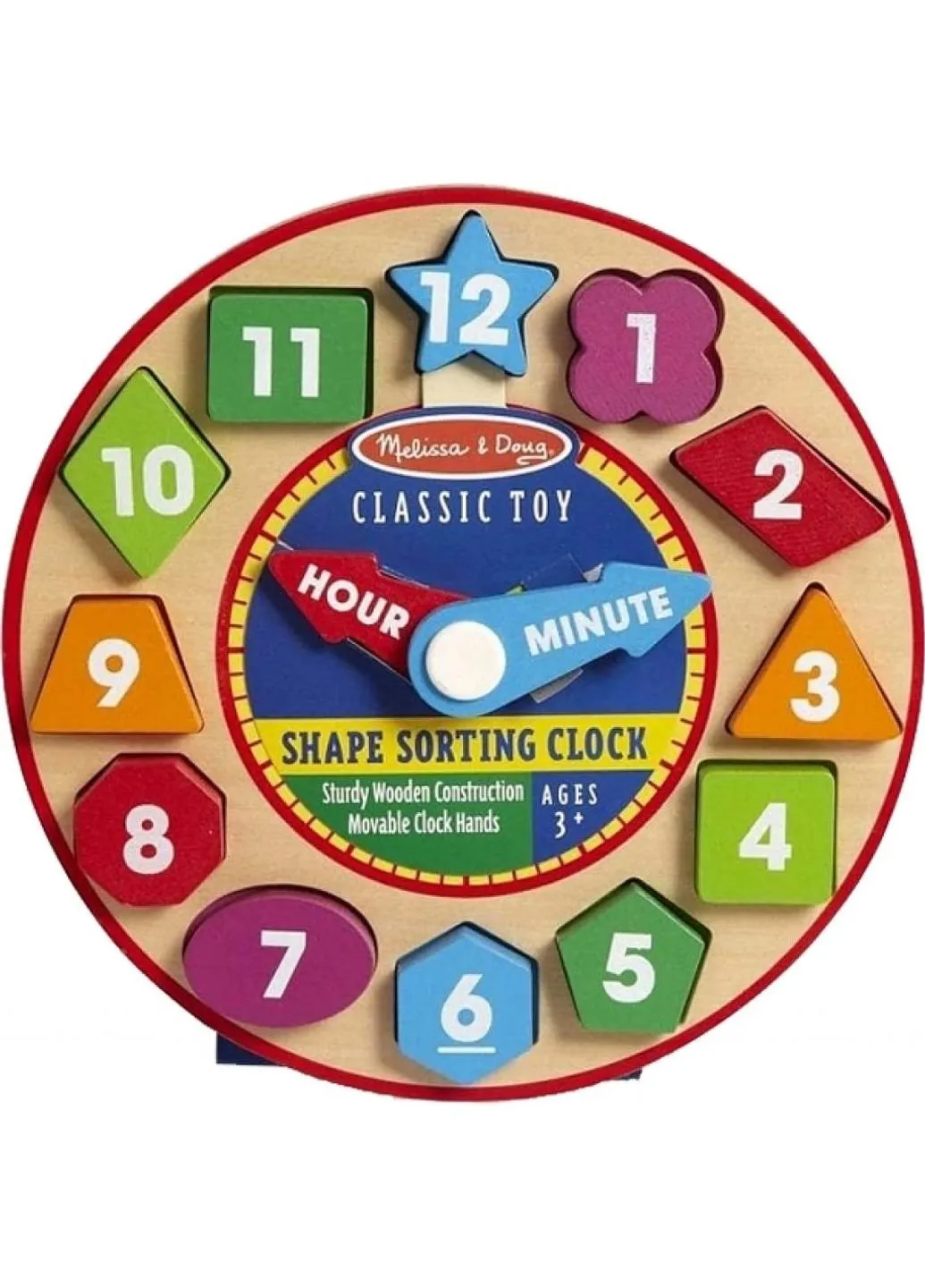 Развивающая игрушка Часы-сортировщик (MD18593) Melissa&Doug (254076903)