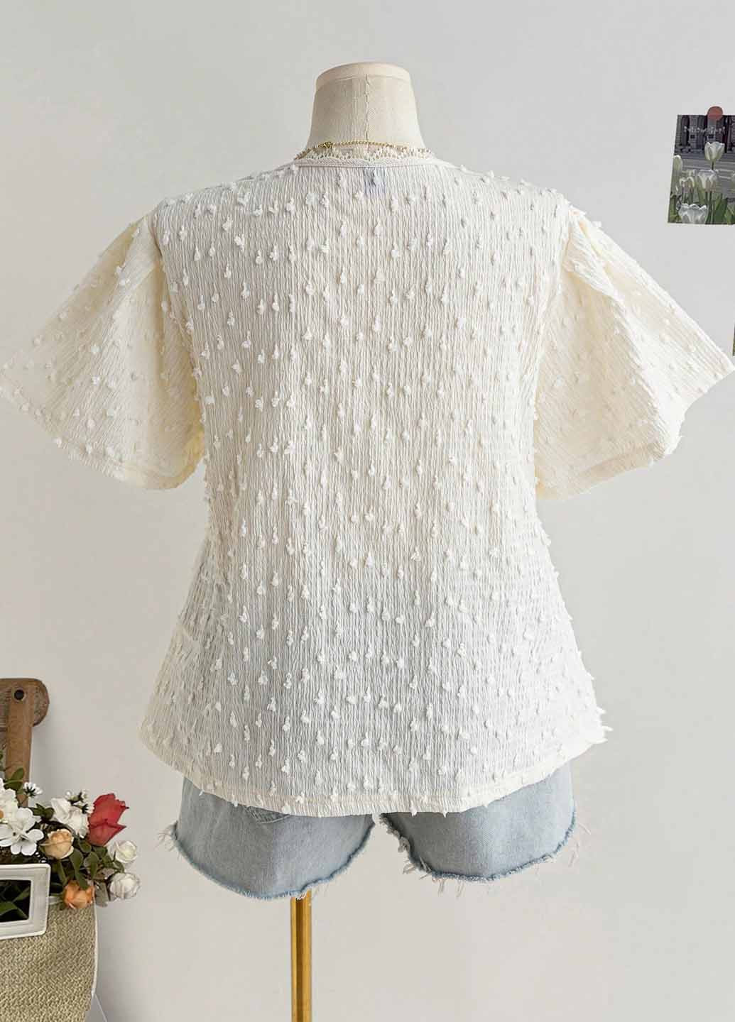 Молочная блуза SHEIN