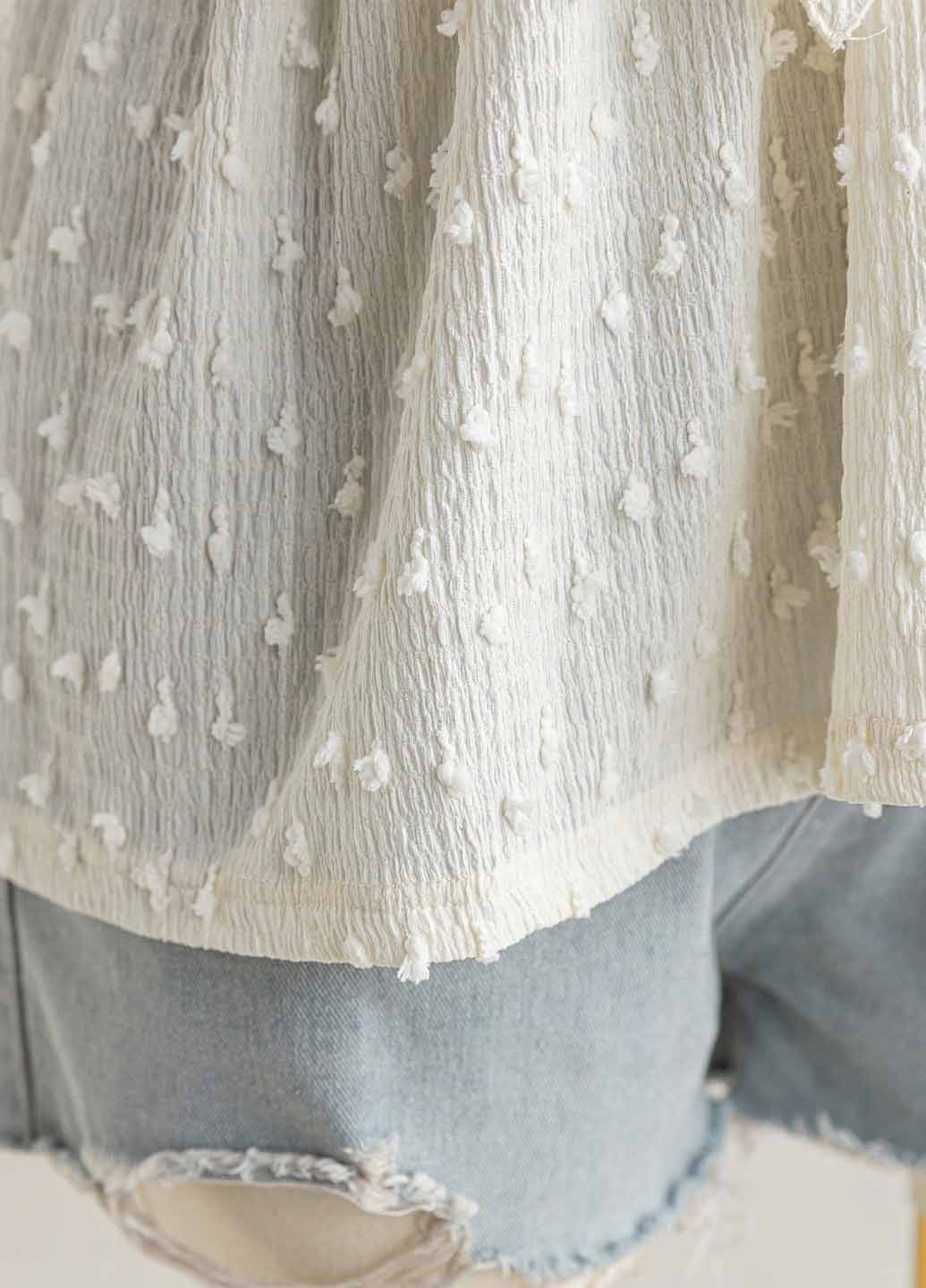 Молочная блуза SHEIN