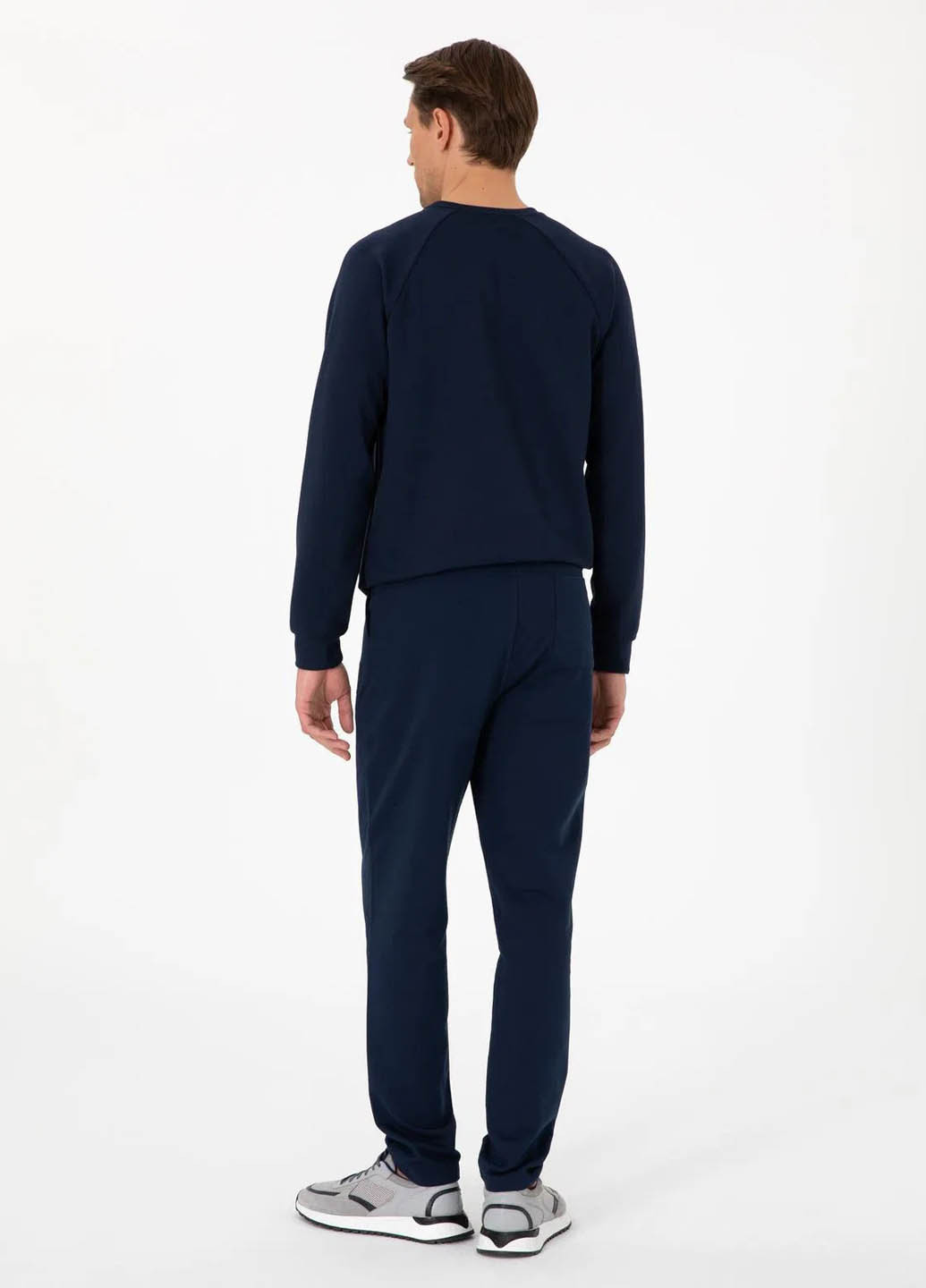 Темно-синие спортивные демисезонные зауженные брюки Pierre Cardin