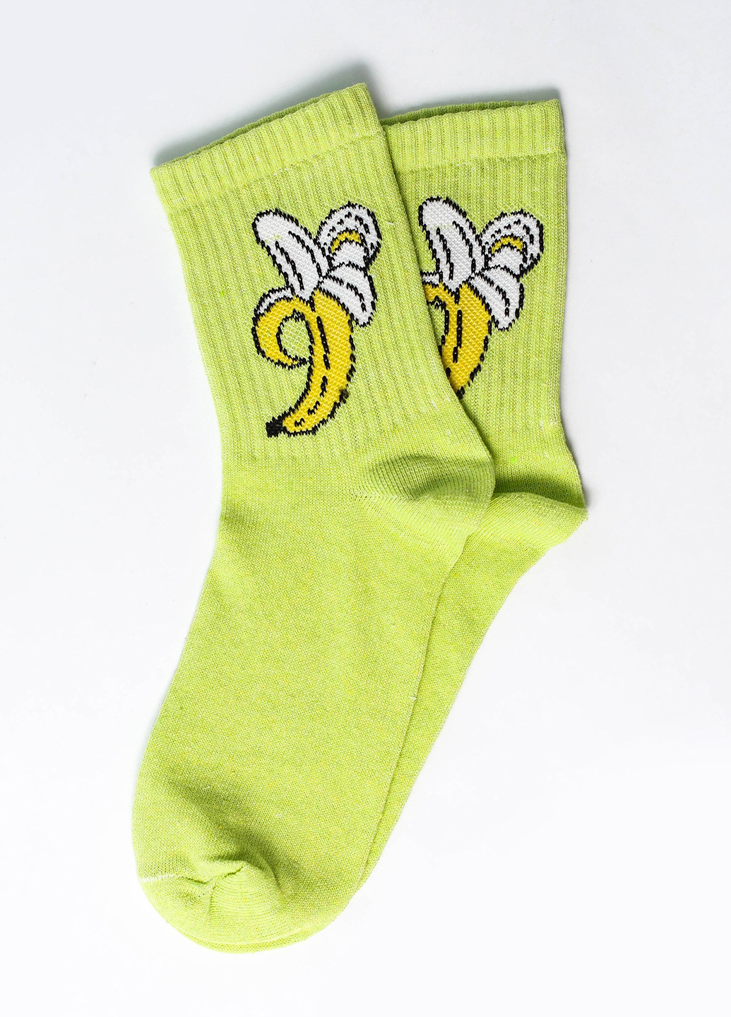 Шкарпетки Банан зелений Rock'n'socks зелені повсякденні