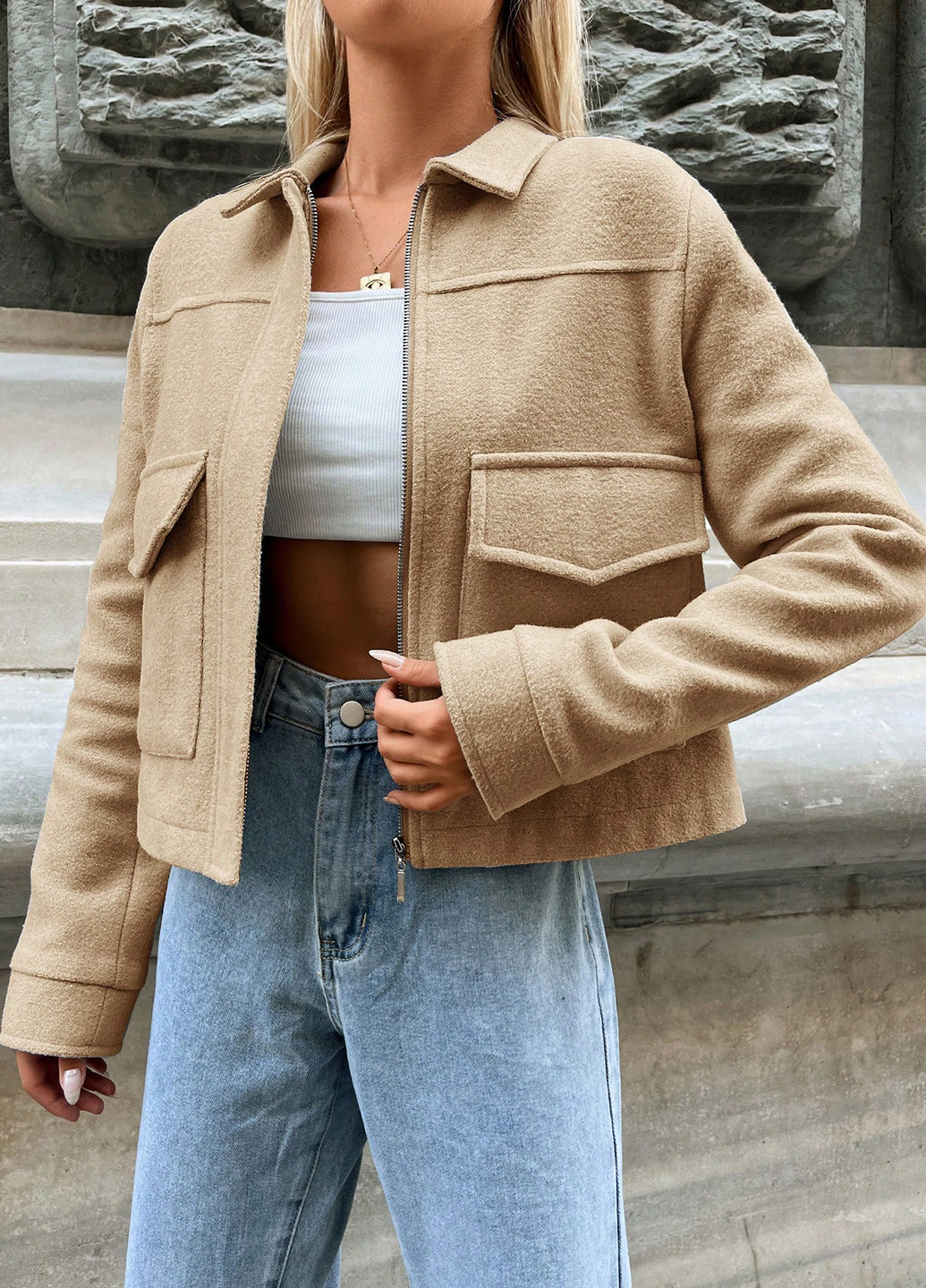 Куртка-рубашка SHEIN (341893623)