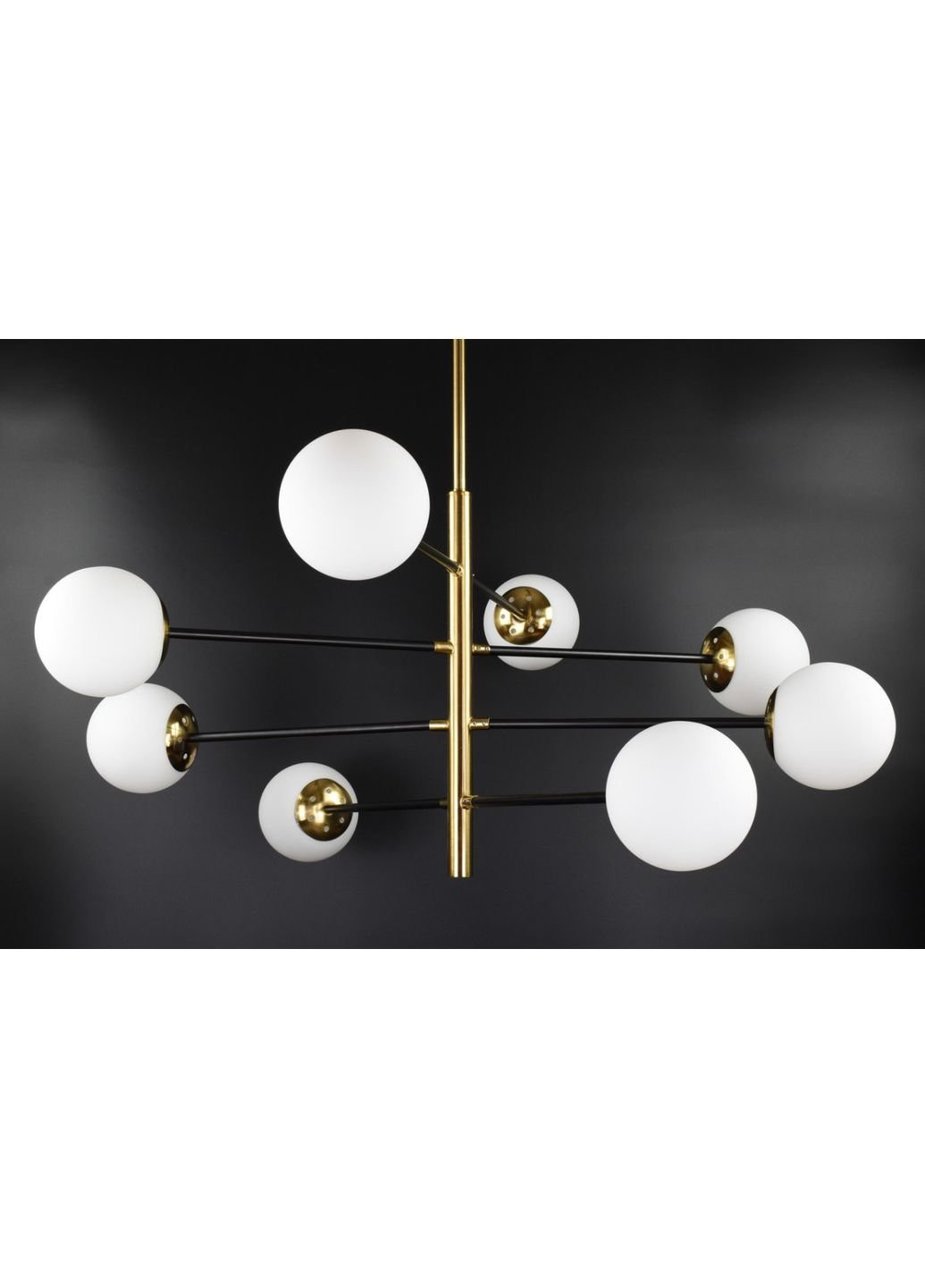 Люстра потолочная на 8 лампочек AOC8/8-gd Бронза 50х95х95 см. Sunnysky (253528149)