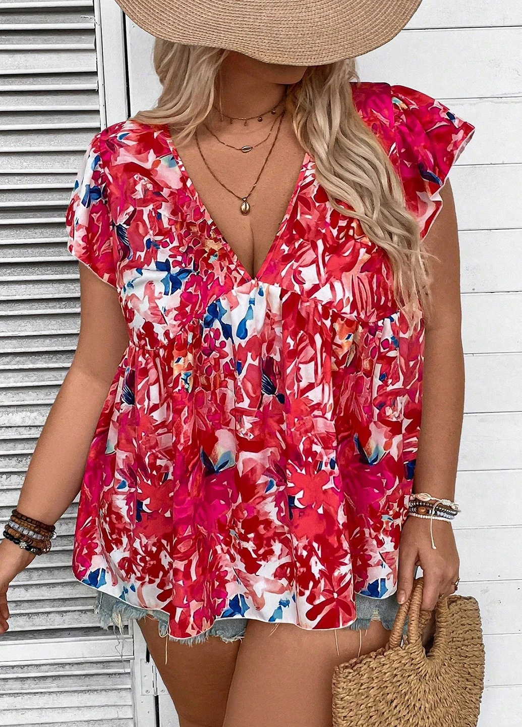 Комбінована блуза SHEIN