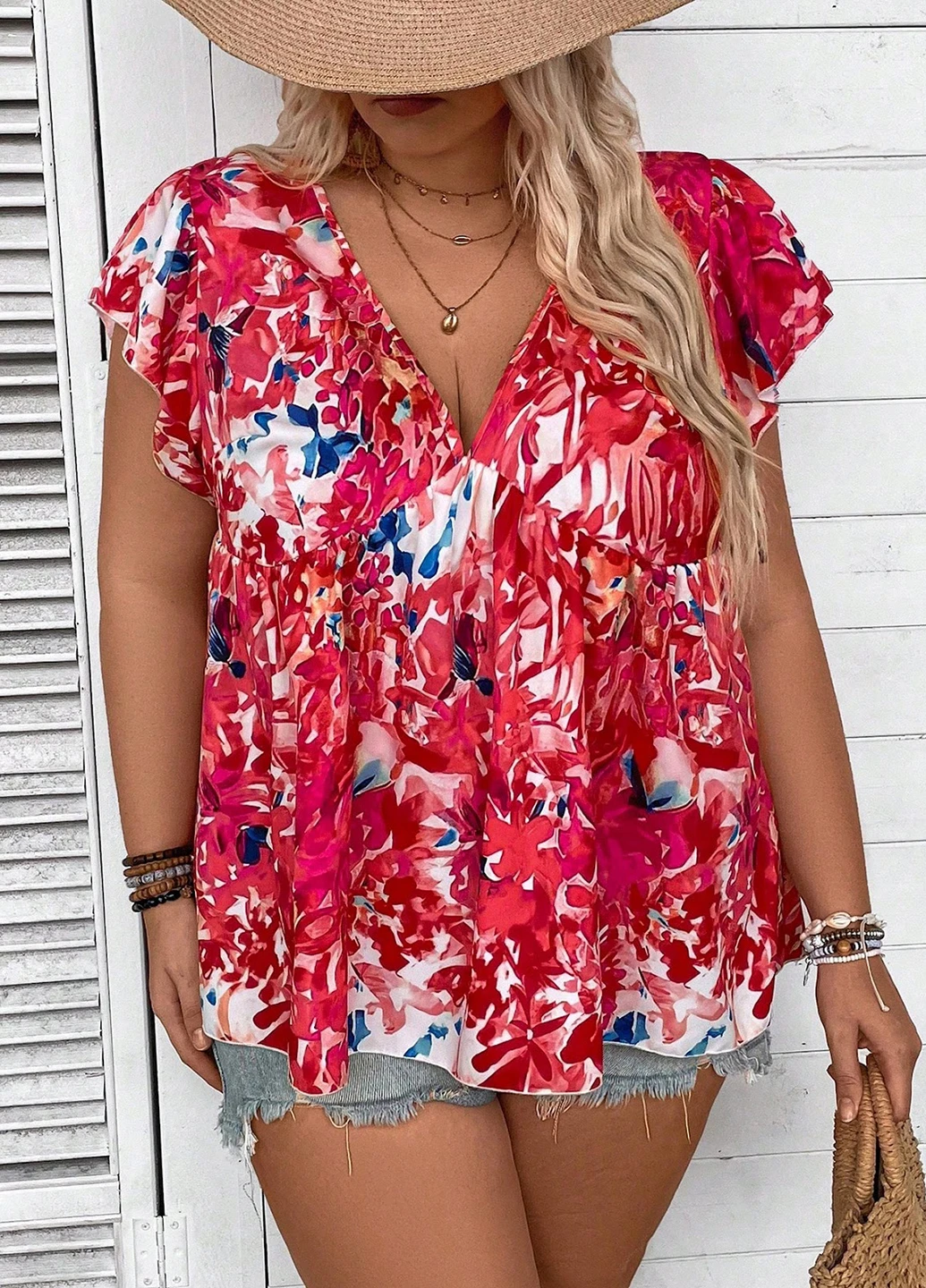 Комбінована блуза SHEIN