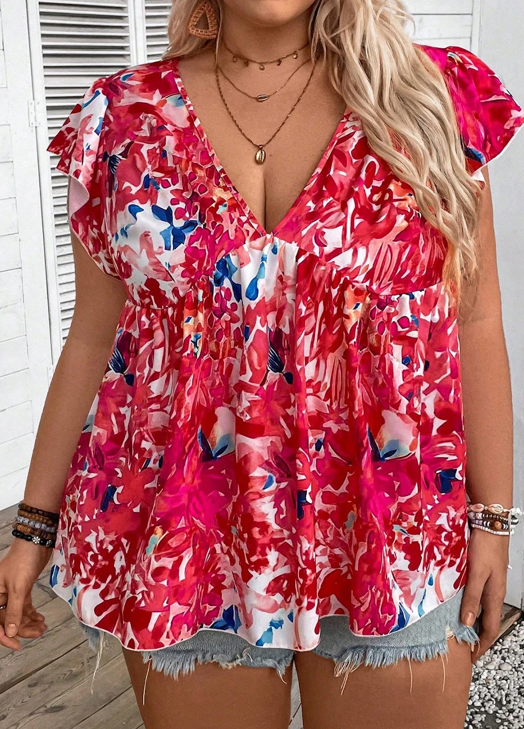 Комбінована блуза SHEIN