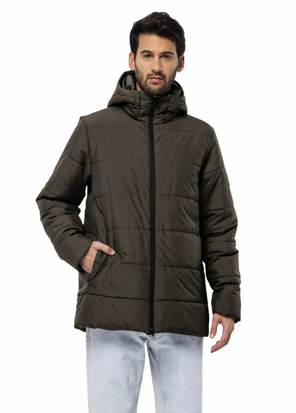 Темно-коричнева зимня куртка Jack Wolfskin