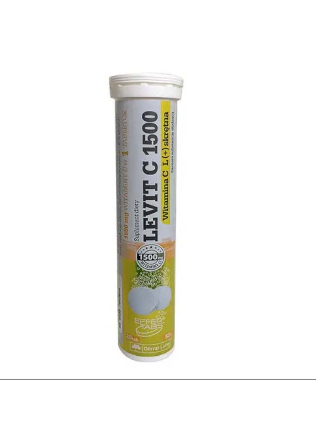 Вітамін C для спорту Levit C 1500 20 Tabs Lemon Olimp Sport Nutrition (254514279)
