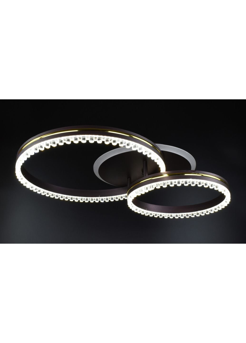 Люстра потолочная LED с пультом A55061/2B-RGB-cf+gd Коричневый 12х40х61 см. Sunnysky (253628090)