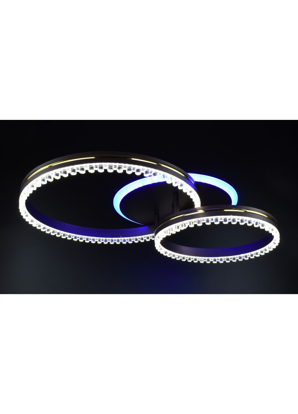 Люстра потолочная LED с пультом A55061/2B-RGB-cf+gd Коричневый 12х40х61 см. Sunnysky (253628090)