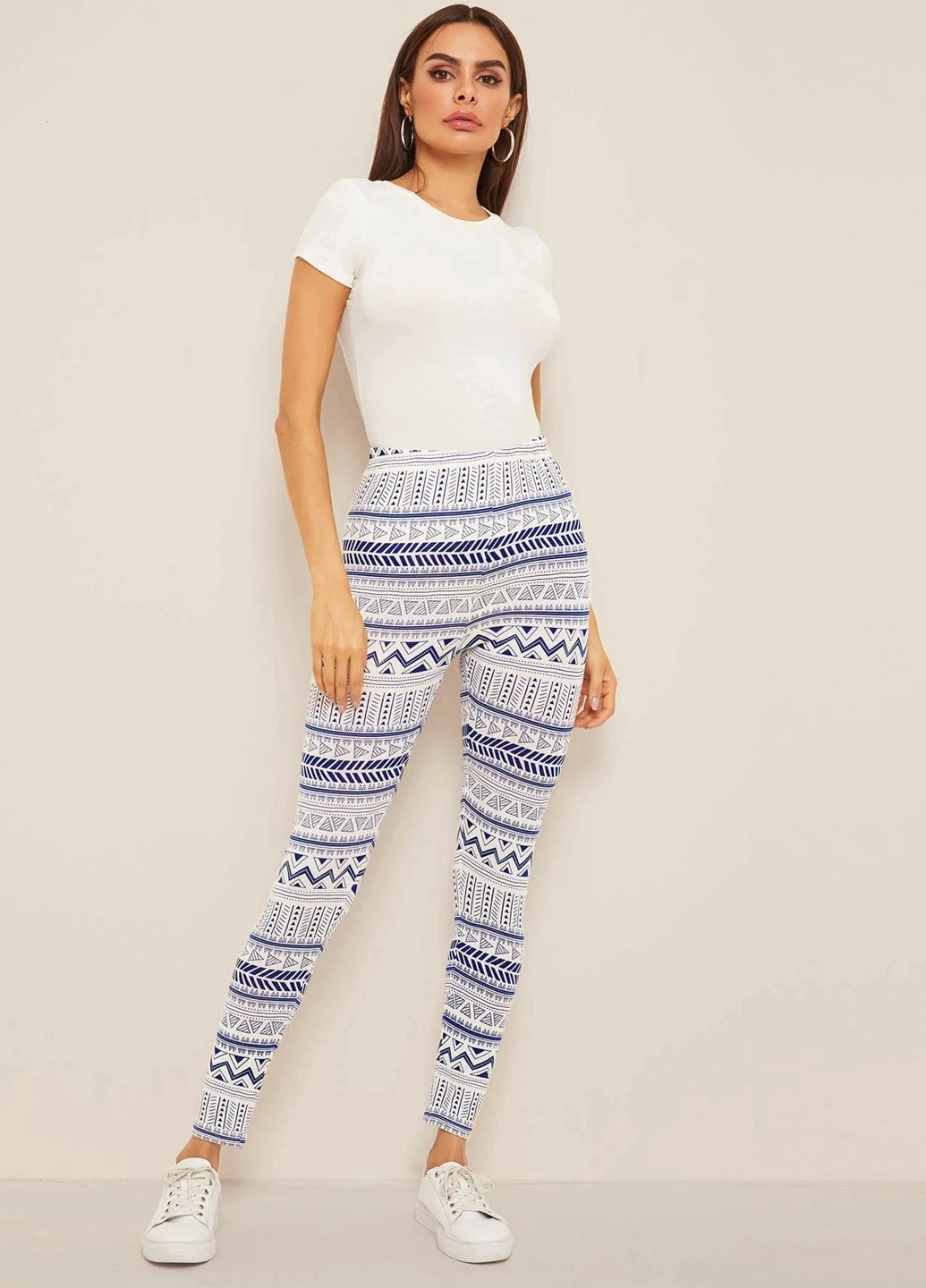 Комбинированные демисезонные леггинсы SHEIN