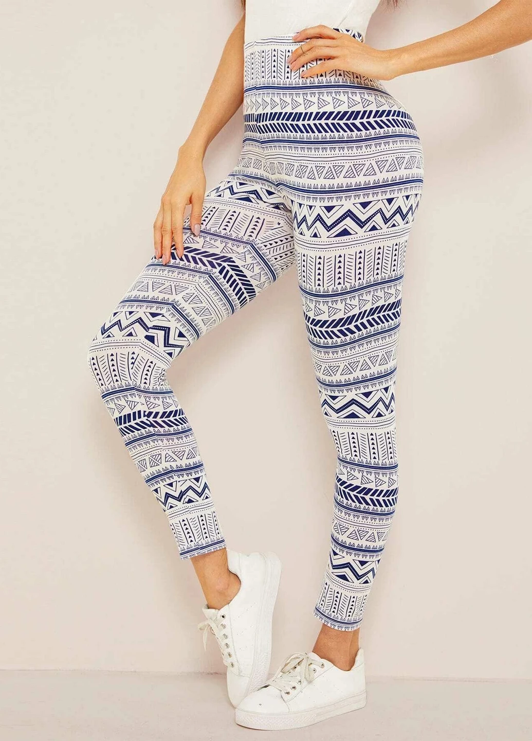 Комбинированные демисезонные леггинсы SHEIN