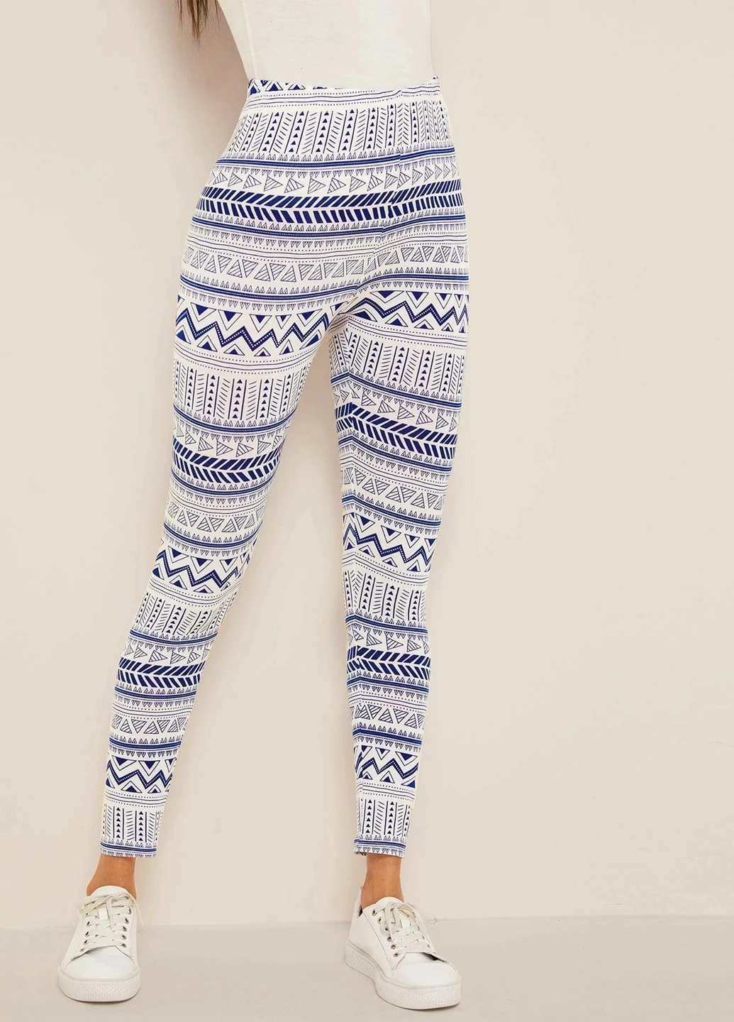 Комбинированные демисезонные леггинсы SHEIN