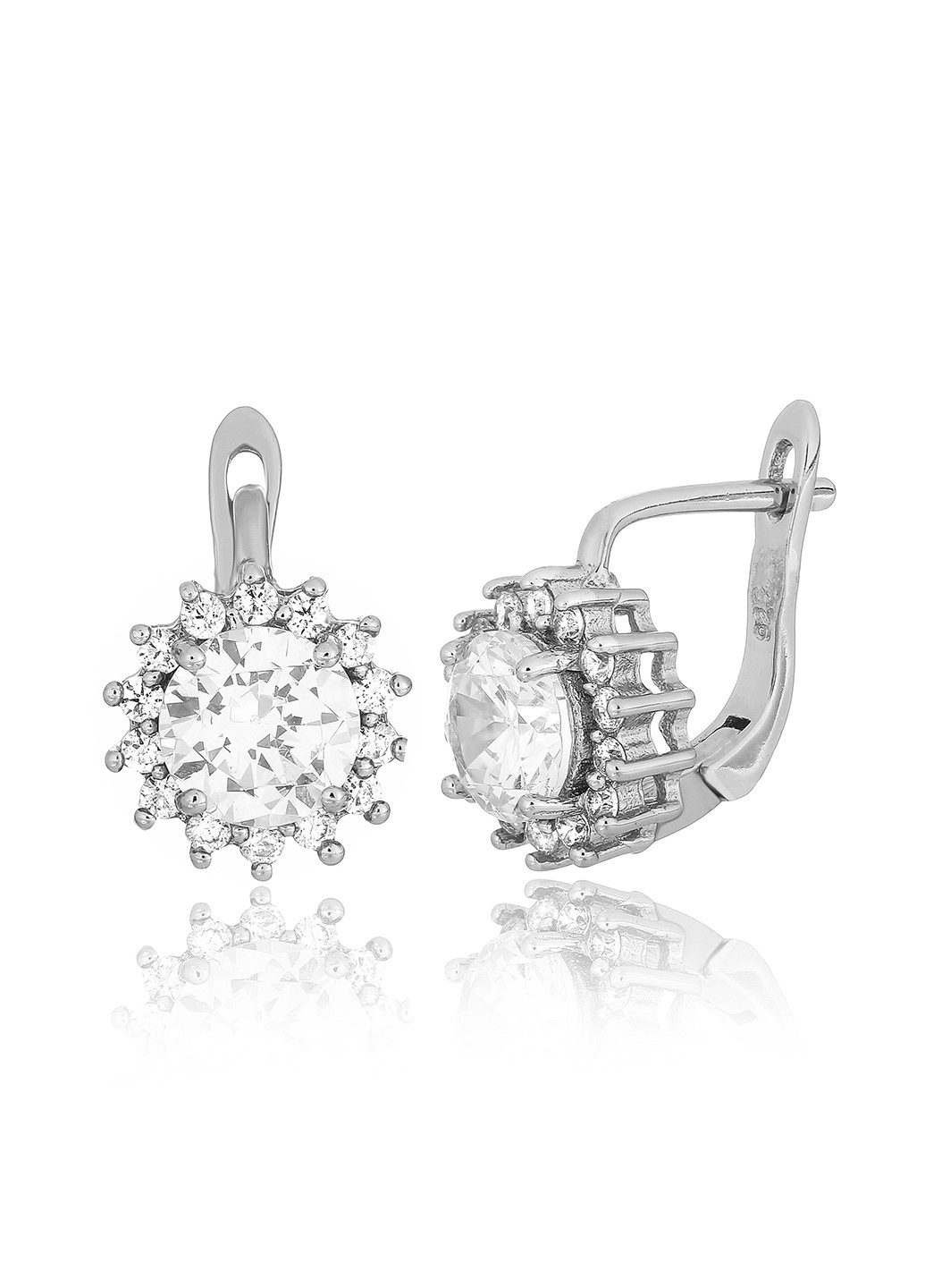 Срібні сережки з фіанітами ск2ф / 475 Silvex925 (201169432)