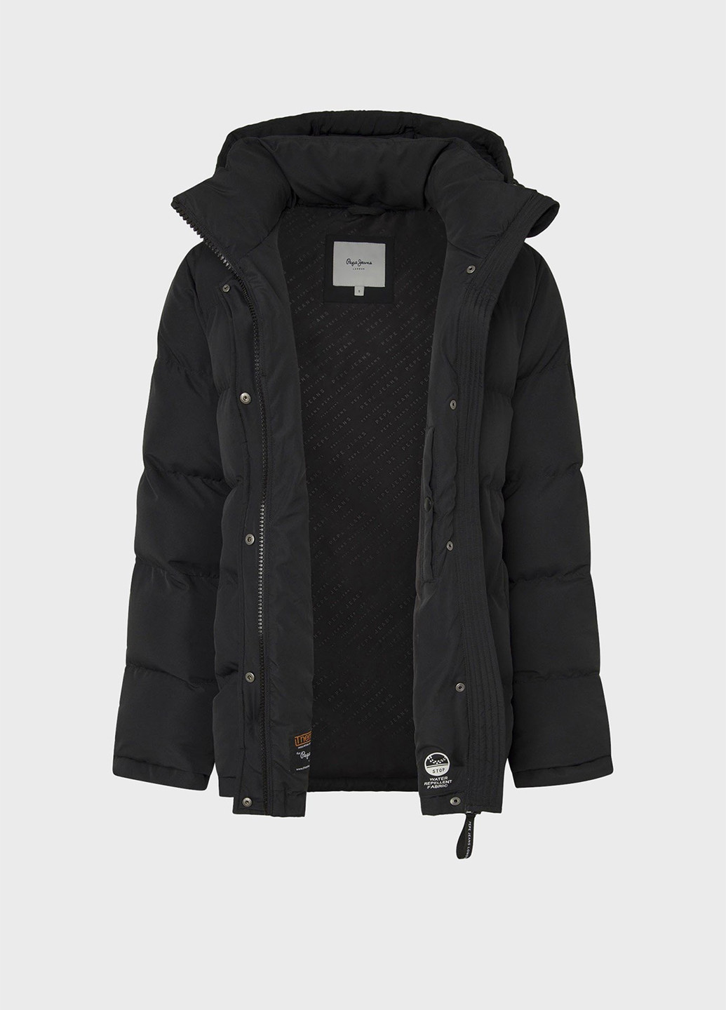 Чорна зимня куртка Pepe Jeans