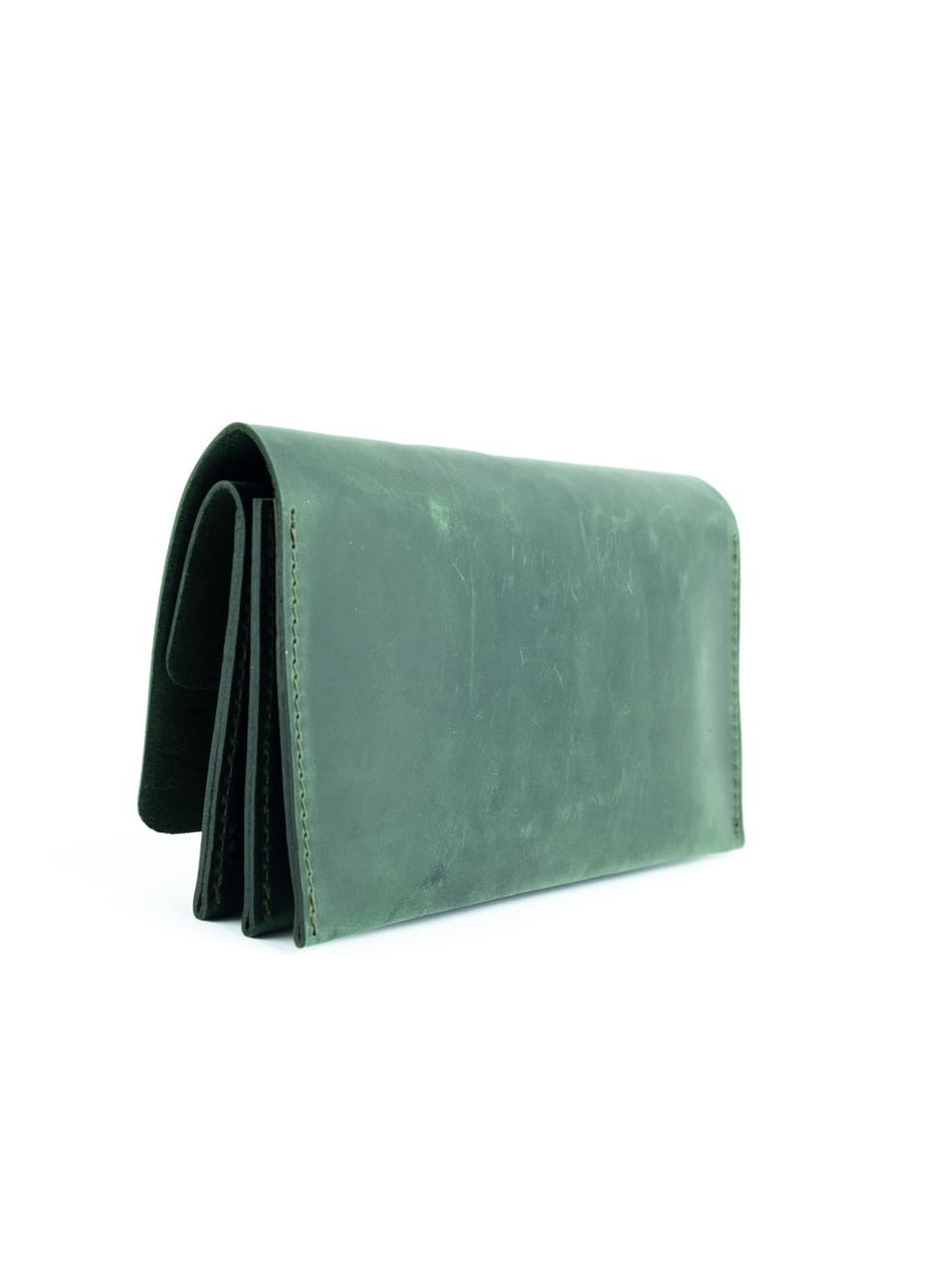 Кожаный портмоне кошелек Space зеленый винтажный Kozhanty (252315369)