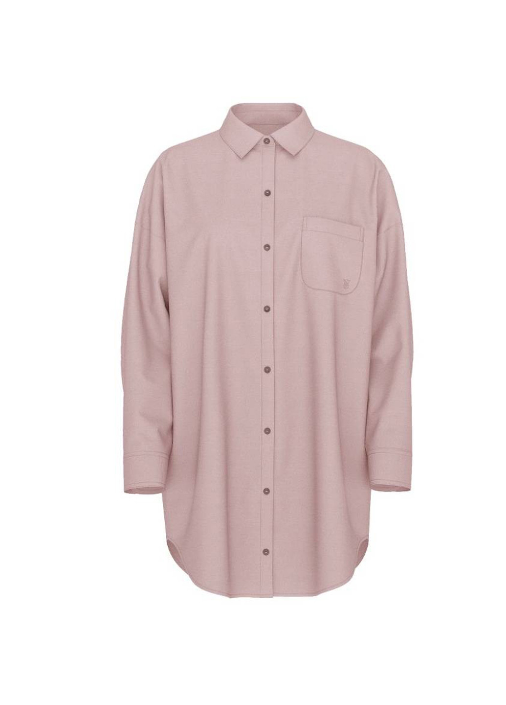 Розовая домашний рубашка однотонная Victoria's Secret