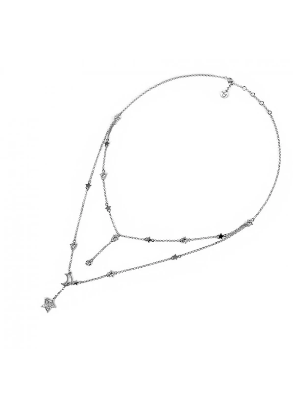 Серебряное колье с камнями Swarovski Алия UMAX (240128545)