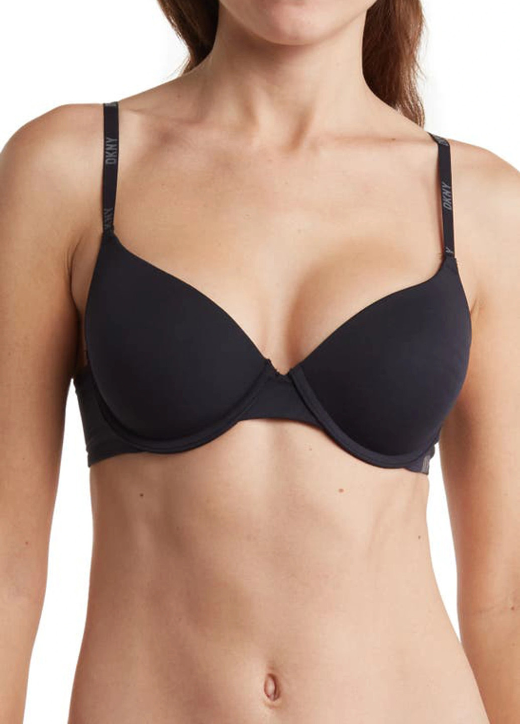 Чорний балконет бюстгальтер DKNY з кісточками поліестер