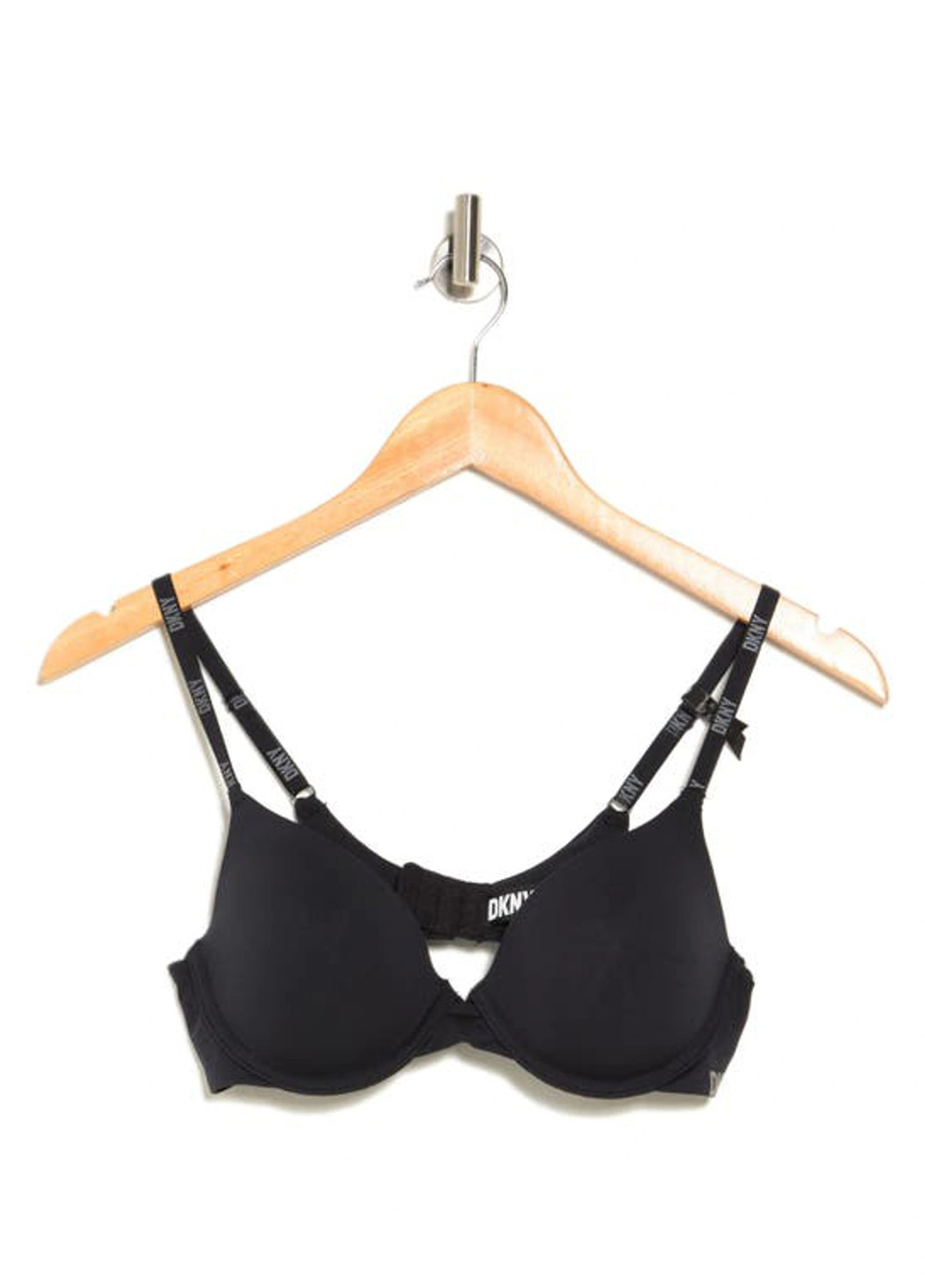 Чорний балконет бюстгальтер DKNY з кісточками поліестер