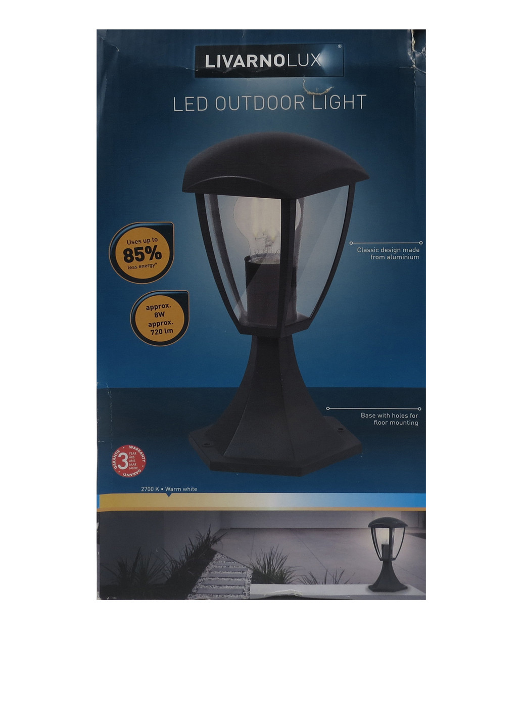 Светильник, 16,5х30х16,5 см Livarno Lux (182696017)