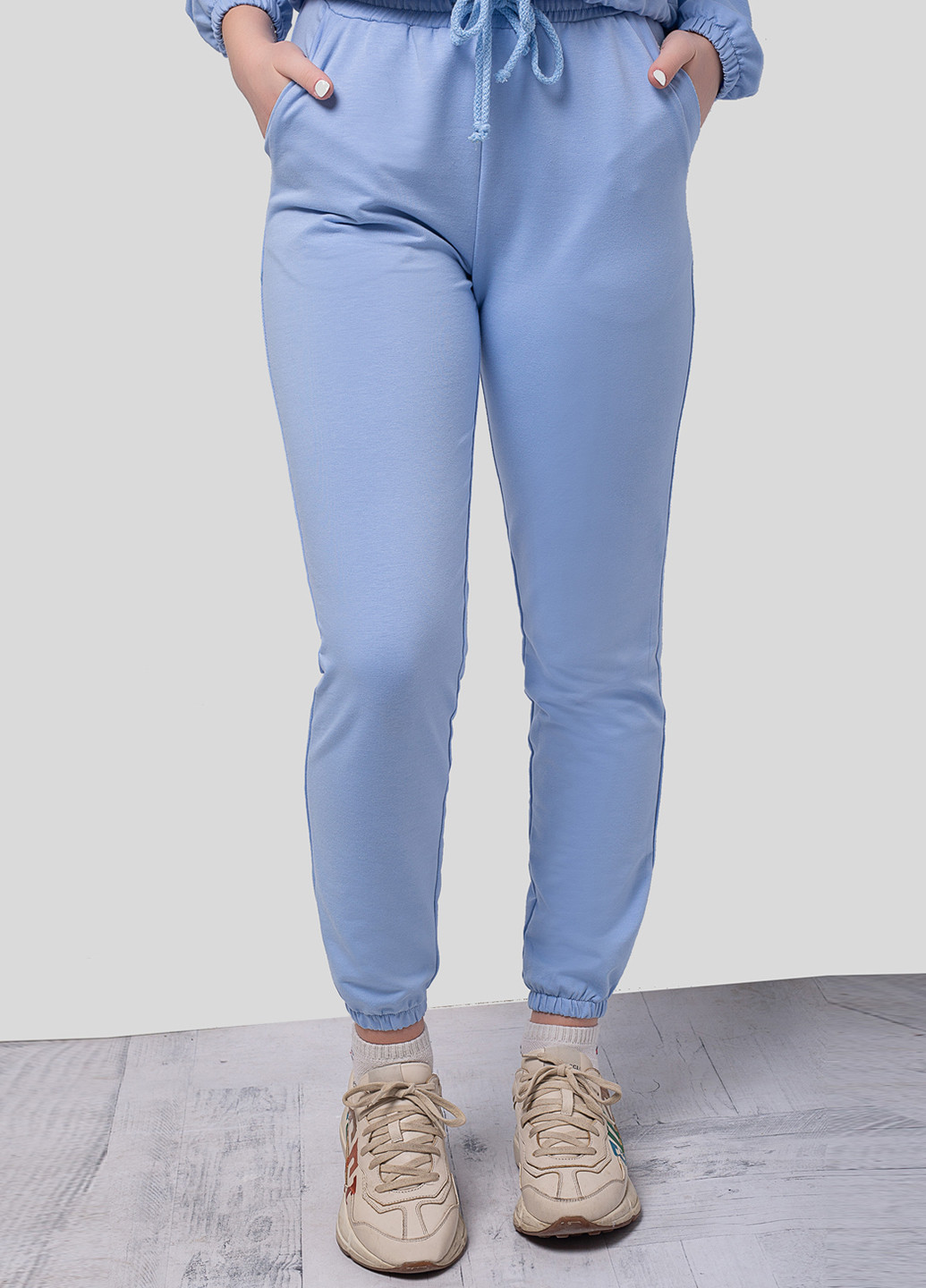Голубые кэжуал демисезонные джоггеры брюки Azuri