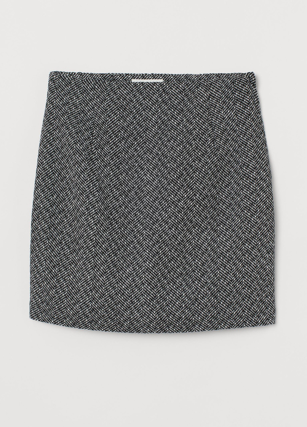 Черно-белая меланж юбка H&M