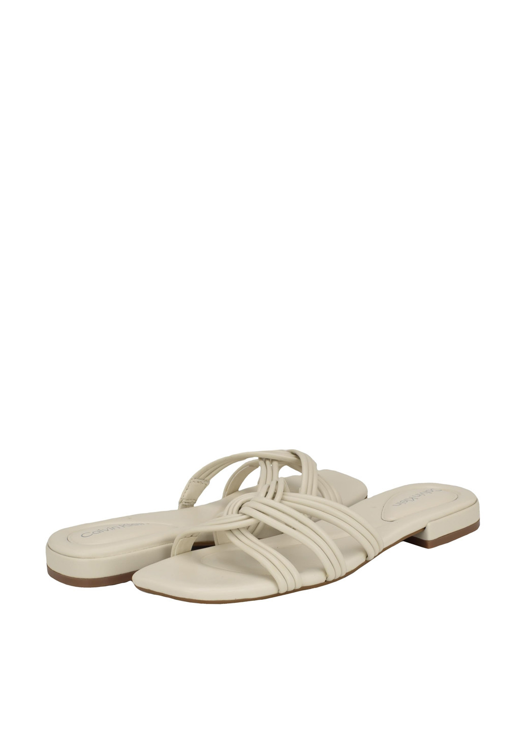 Молочные шлепанцы Calvin Klein