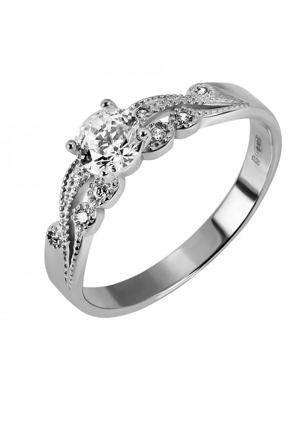 Срібний перстень з камінням Swarovski Роксана UMAX (239400767)