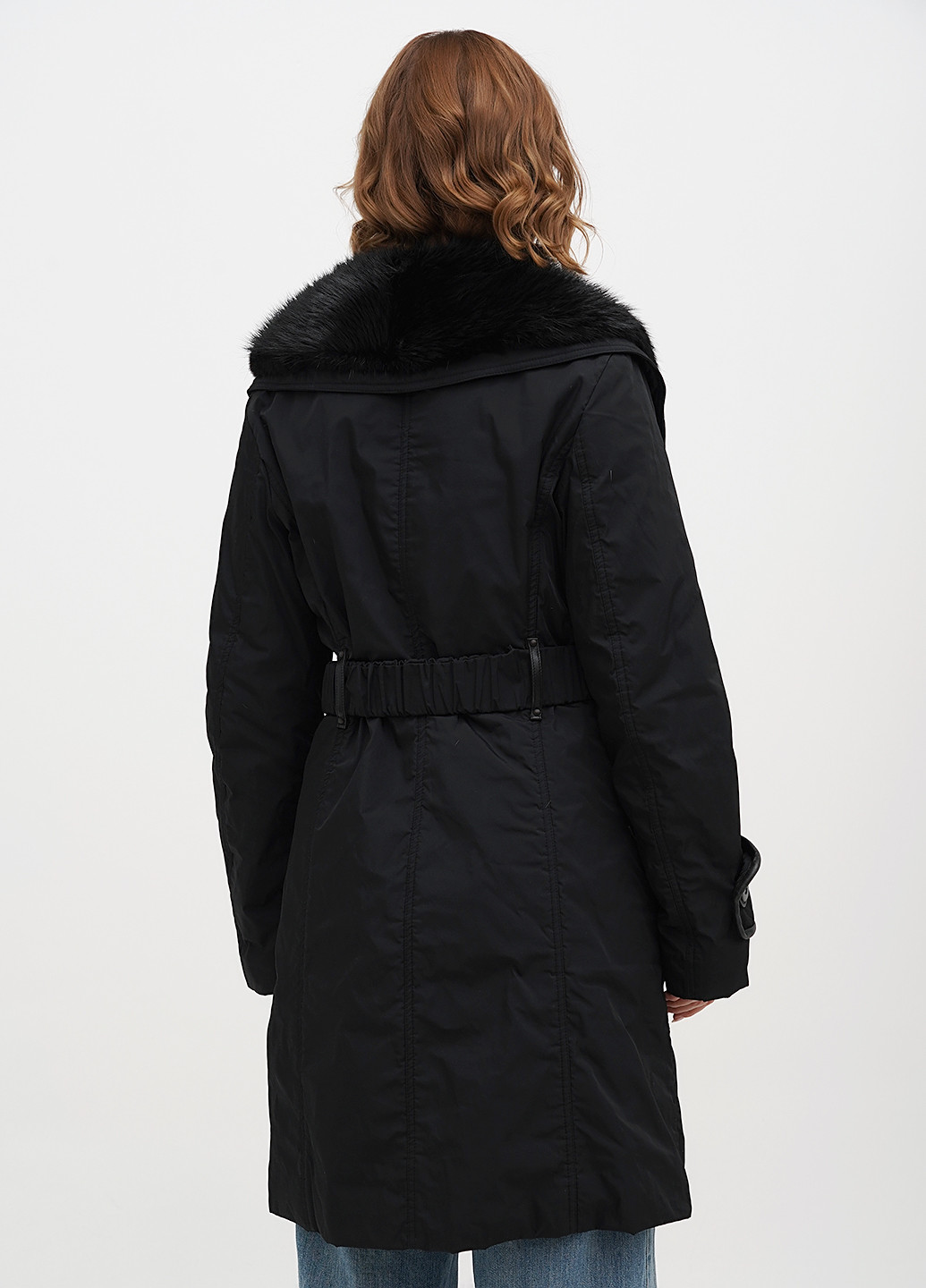 Чорна демісезонна куртка Vera Pelle