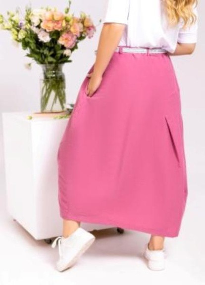 Розовая кэжуал однотонная юбка QUARTETTO