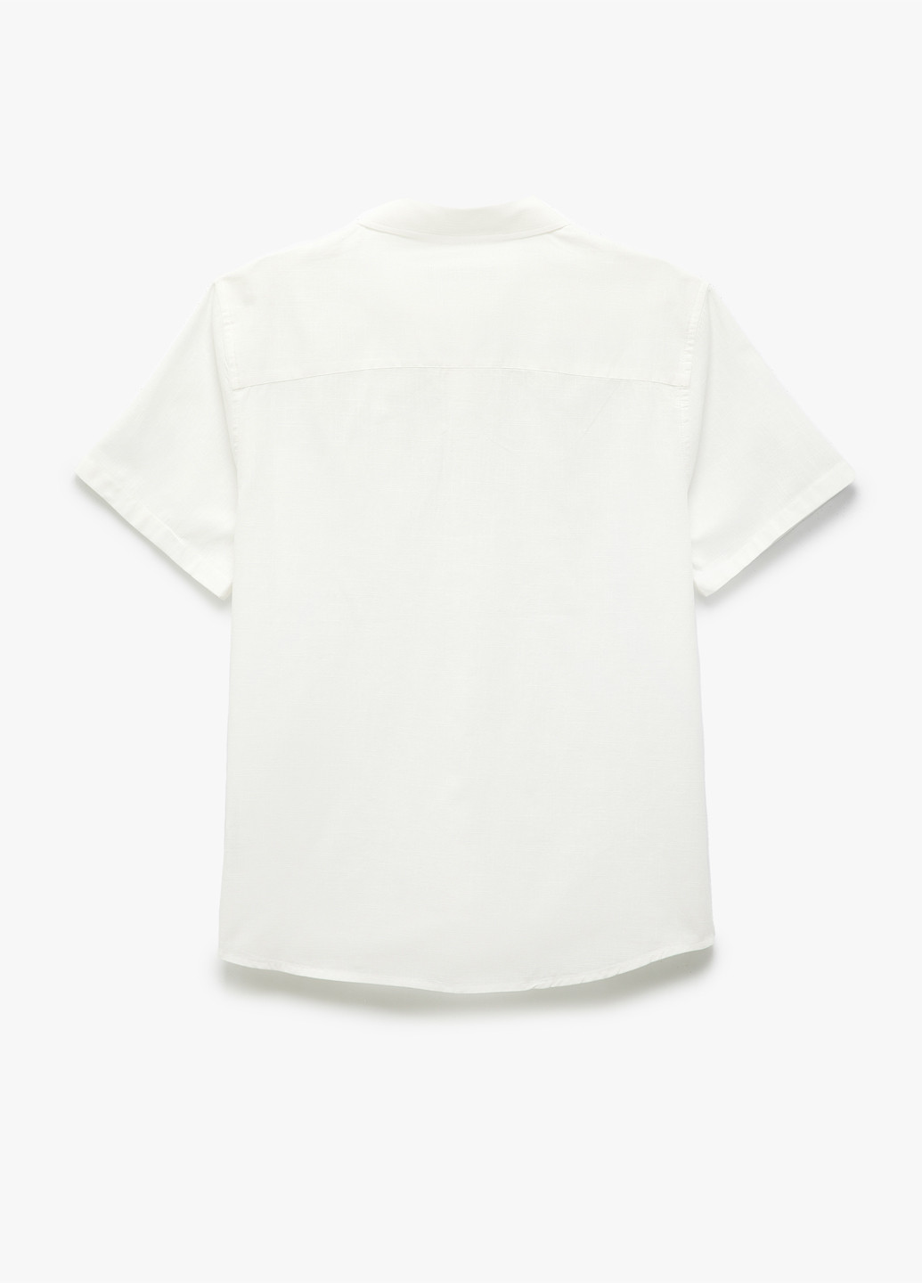 Белая кэжуал рубашка однотонная KOTON